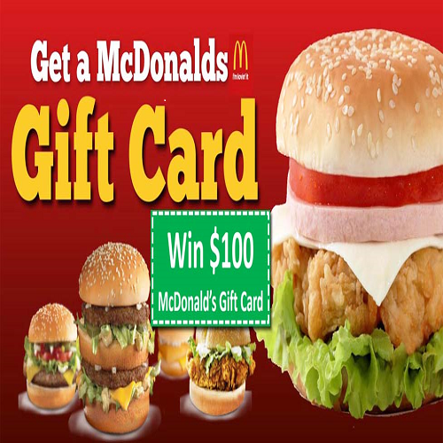 Free McDonald Gift Card Codes